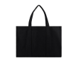 Grand sac en toile recyclée avec poche sécurisée 400g/m² couleur noir