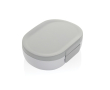 Lunch box de voyage en plastique recyclé étanche 700ml couleur blanc