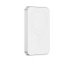Powerbank magnétique 5 000 mAh à charge ultra-rapide, aimant couleur argenté