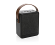 Enceinte sans fil avec panneau solaire, poignée et LED couleur noir