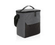 Sac isotherme en RPET à poche frontale, capacité 12 canettes couleur gris