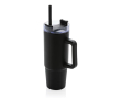 Mug thermique en plastique recyclé à couvercle 3 voies 900ml couleur noir