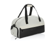 Sac de voyage en RPET au design spacieux avec poche frontale couleur blanc cassé