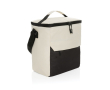 Sac isotherme en RPET à poche frontale, capacité 12 canettes couleur blanc cassé