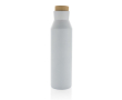 Bouteille thermos en inox recyclé à bouchon anti-fuite 650ml couleur blanc