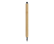 Crayon triangulaire en bambou avec stylet et encre infinie couleur marron