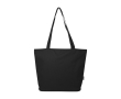 Sac fourre-tout en polyester recyclé à fermeture éclair couleur noir