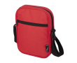 Sacoche en polyester recyclé déperlant avec poches couleur rouge