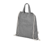 Sac en coton recyclé avec cordon de serrage 150g/m² couleur noir