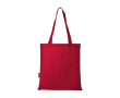 Sac à provisions en polyester recyclé avec anses 80g/m² couleur rouge
