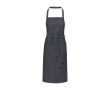Tablier en coton recyclé style jean avec poches 320 g/m² couleur bleu jean