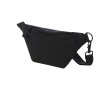 Sac banane en matériau recyclé avec sangle et fermeture clip couleur noir