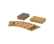 Jeu de 54 cartes classique à 2 jokers dans boîte en papier couleur naturel