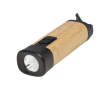 Lampe en bambou et plastique recyclé à mousqueton, 3 modes couleur naturel