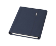 Porte-documents en polyester recyclé, porte-cartes et mobile couleur bleu marine