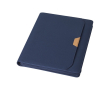 Porte-documents en matériau recyclé intégralement zippé couleur bleu marine