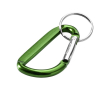 Porte-clés en aluminium recyclé fini métal à mousqueton couleur vert