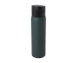 Thermos en acier inoxydable recyclé à ouverture bouton 450ml couleur vert foncé