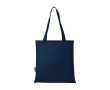 Sac à provisions en polyester recyclé avec anses 80g/m² couleur bleu marine