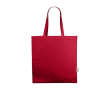 Sac à provisions en coton recyclé à anses courtes 220 g/m² couleur rouge