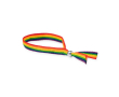 Bracelet en polyester multicolore à fermoir à bille réglable couleur multicolore