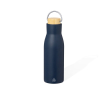 Bouteille en inox recyclé à double paroi avec anse 500ml couleur bleu marine