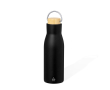Bouteille en inox recyclé à double paroi avec anse 500ml couleur noir