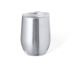 Gobelet double paroi en inox recyclé avec doseur 340ml couleur argenté