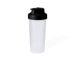 Shaker transparent avec bouchon à vis coloré et filtre 800ml couleur noir