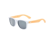 Lunettes de soleil colorées avec branches en bambou UV400 couleur blanc