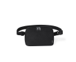 Sac banane en polyester RPET à double tirette et boucle couleur noir