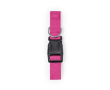 Collier en polyester avec sangle réglable et fermoir à clic couleur fuchsia