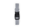Collier en polyester avec sangle réglable et fermoir à clic couleur gris