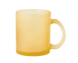 Mug en verre de différents coloris pour sublimation 350ml couleur jaune
