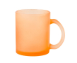Mug en verre de différents coloris pour sublimation 350ml couleur orange
