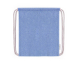 Sac à dos ficelle pour enfants en 100% coton recyclé couleur bleu
