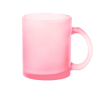 Mug en verre de différents coloris pour sublimation 350ml couleur rose