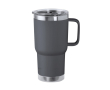 Mug en inox à double paroi avec anse rigide 600ml couleur gris