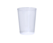 Gobelet réutilisable en plastique translucide 600ml couleur transparent