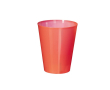 Gobelet réutilisable en plusieurs coloris translucide 500ml couleur rouge