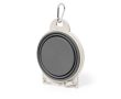 Gamelle compacte pliable à double compartiment pour animaux couleur gris