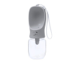 Gourde abreuvoir pour animaux avec doseur et dragonne 350ml couleur gris