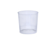 Gobelet bas réutilisable en plastique translucide 330ml couleur transparent