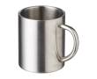 Mug thermique en acier inoxydable, finition argentée 300ml couleur argenté