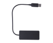 Hub USB en aluminium avec 2 ports USB-A et 1 port USB-C couleur noir