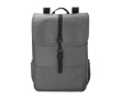 Sac à dos en RPET avec 2 poches latérales et sangle à boucle couleur gris