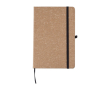Carnet en cuir recyclé avec porte-stylo A5 à pages lignées couleur marron