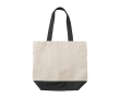 Sac en coton à couleur assortie et poche intérieure 280 g/m² couleur noir