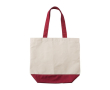 Sac en coton à couleur assortie et poche intérieure 280 g/m² couleur rouge