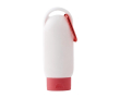 Crème solaire SPF 30 avec mousqueton et bouchon assorti 60ml couleur rouge